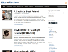 Tablet Screenshot of bikeinreview.com